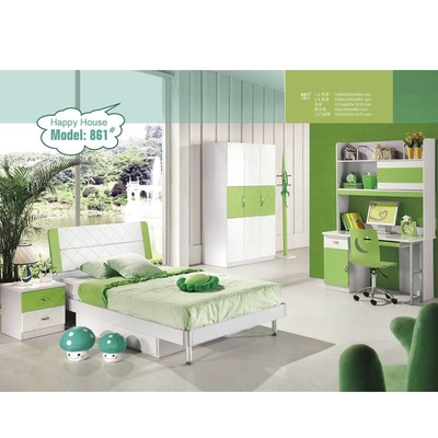 E1 Grün-Kinderschlafzimmer-Satz-Möbel-gerundete Ecken MDF Cappellini